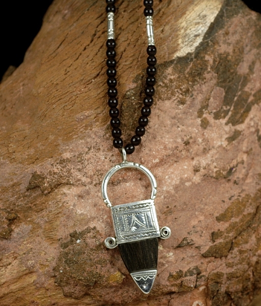 Tuareg Kreuz mit Ebenholz - Ingal - Tuaregschmuck